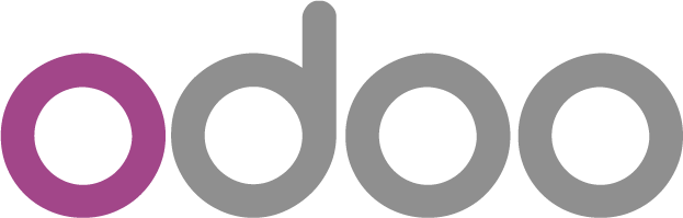 Logo Odoo sur fond transparent.